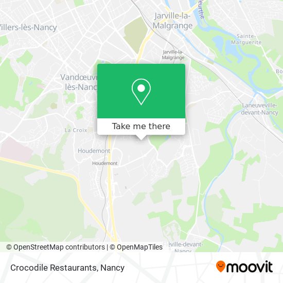 Mapa Crocodile Restaurants