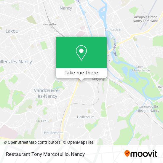 Mapa Restaurant Tony Marcotullio