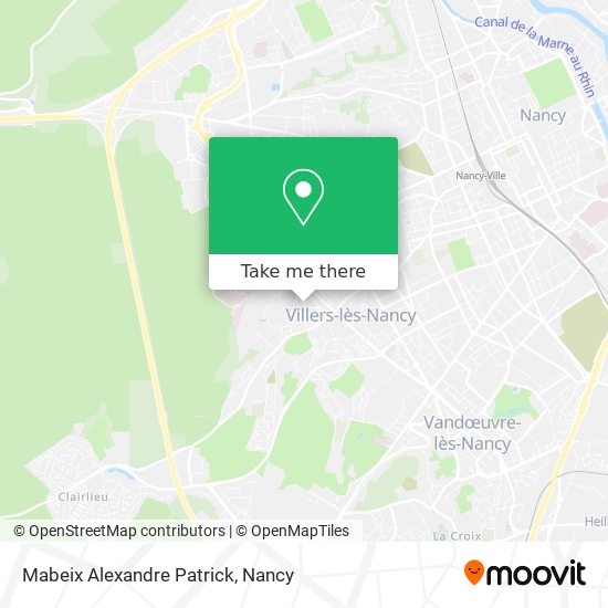 Mabeix Alexandre Patrick map