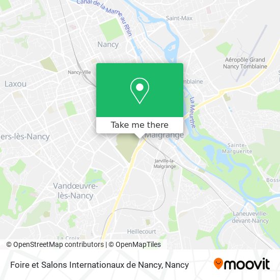 Foire et Salons Internationaux de Nancy map