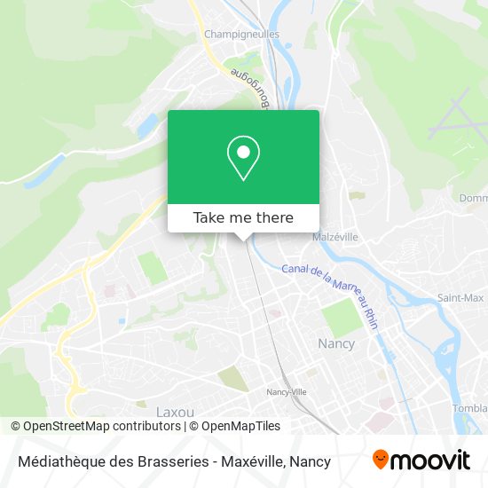 Médiathèque des Brasseries - Maxéville map