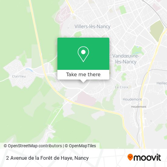2 Avenue de la Forêt de Haye map