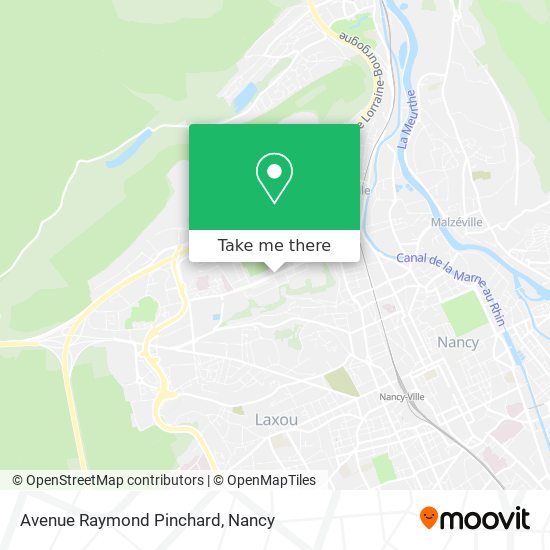 Avenue Raymond Pinchard map