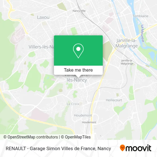 RENAULT - Garage Simon Villes de France map