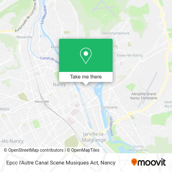 Epcc l'Autre Canal Scene Musiques Act map