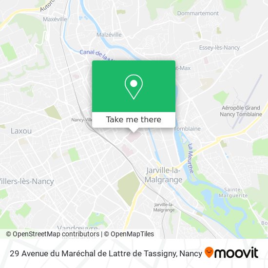 29 Avenue du Maréchal de Lattre de Tassigny map