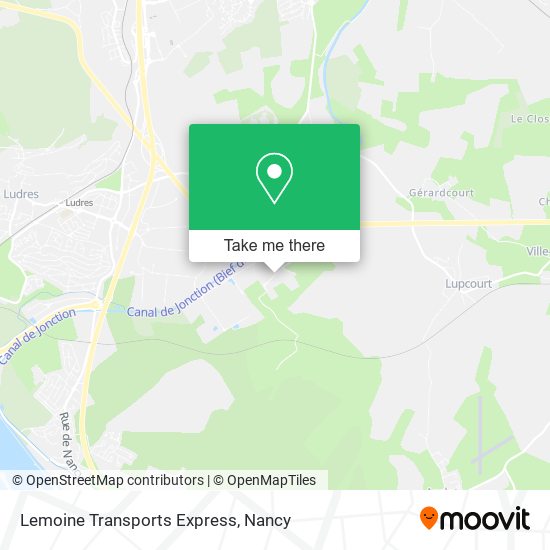 Lemoine Transports Express map