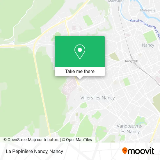 La Pépinière Nancy map
