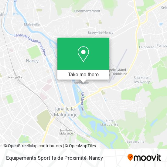 Mapa Equipements Sportifs de Proximité