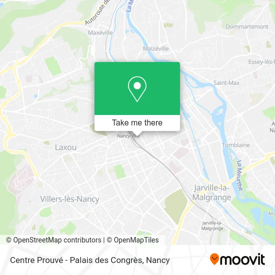 Centre Prouvé - Palais des Congrès map