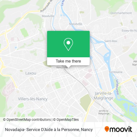 Novadapa- Service D'Aide à la Personne map