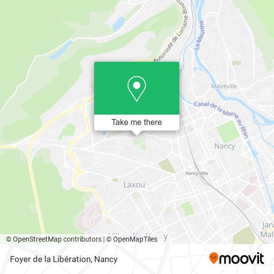 Foyer de la Libération map