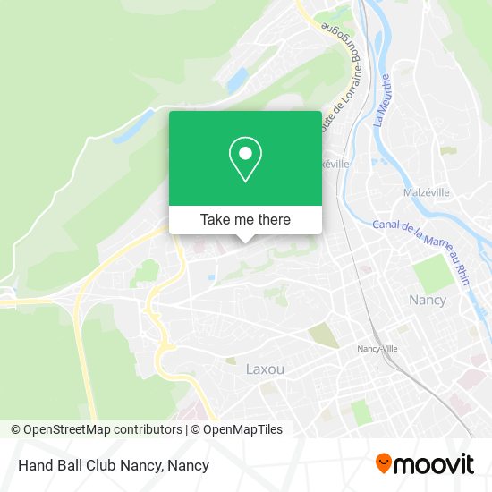 Hand Ball Club Nancy map