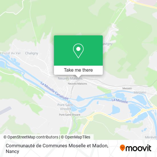 Communauté de Communes Moselle et Madon map