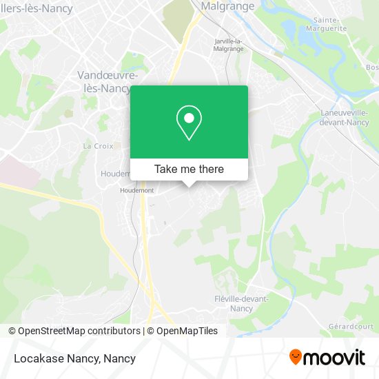 Mapa Locakase Nancy