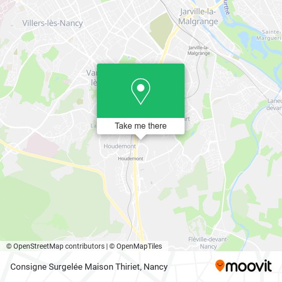 Consigne Surgelée Maison Thiriet map