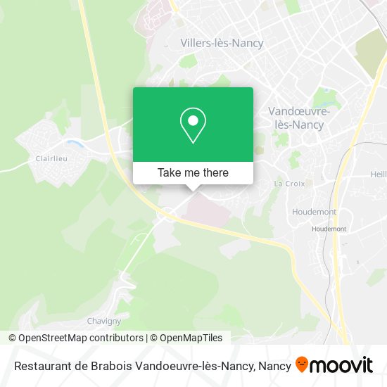 Mapa Restaurant de Brabois Vandoeuvre-lès-Nancy