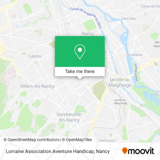 Lorraine Association Aventure Handicap map