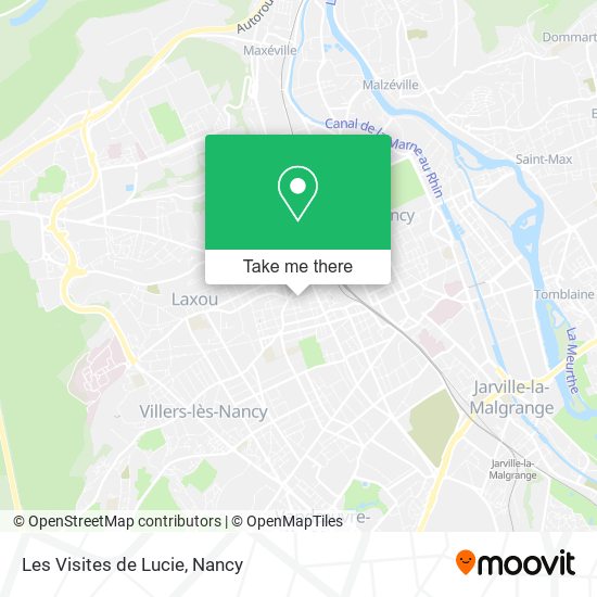 Les Visites de Lucie map