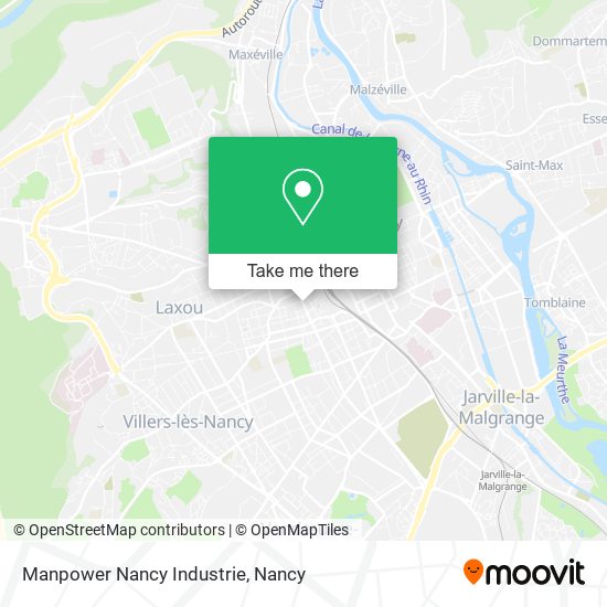 Mapa Manpower Nancy Industrie