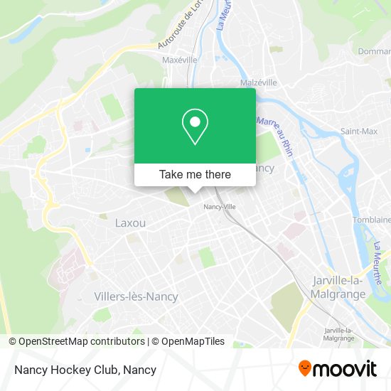 Mapa Nancy Hockey Club