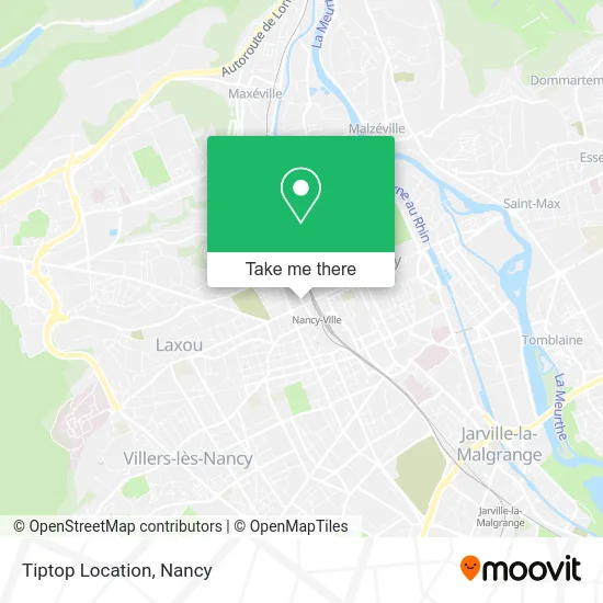 Tiptop Location map