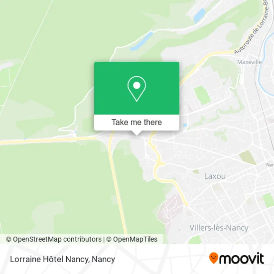 Lorraine Hôtel Nancy map