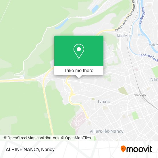 Mapa ALPINE NANCY