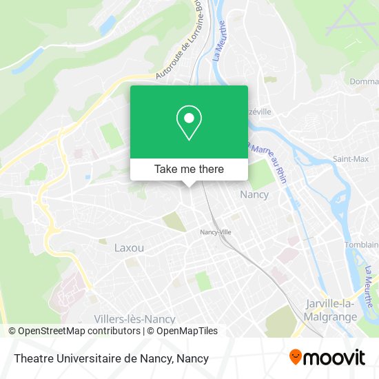 Theatre Universitaire de Nancy map