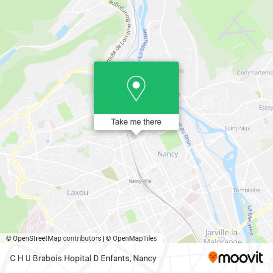 C H U Brabois Hopital D Enfants map