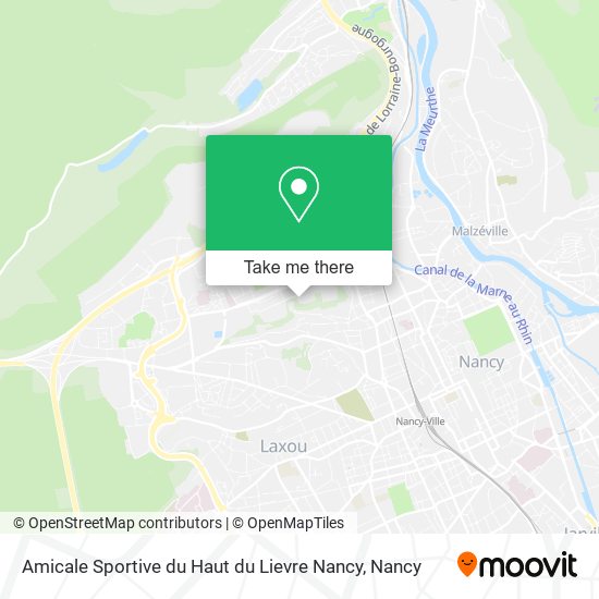 Amicale Sportive du Haut du Lievre Nancy map