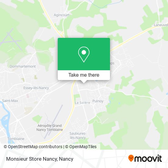 Mapa Monsieur Store Nancy