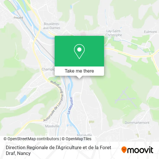 Direction Regionale de l'Agriculture et de la Foret Draf map