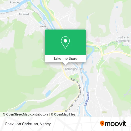 Chevillon Christian map