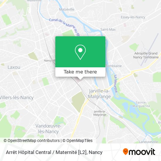 Arrêt Hôpital Central / Maternité [L2] map