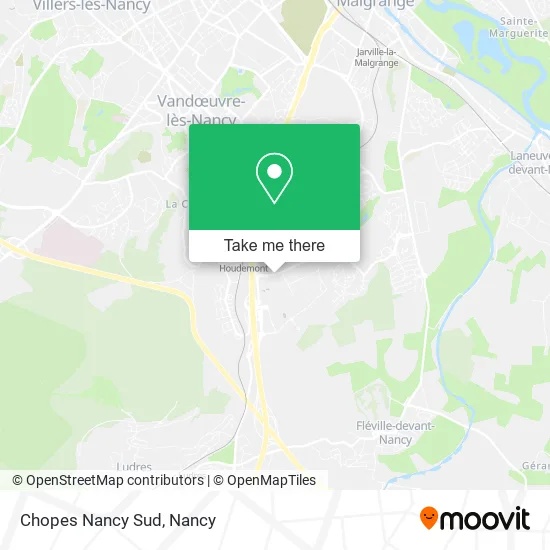 Chopes Nancy Sud map