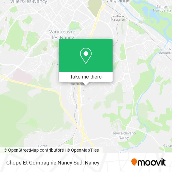 Mapa Chope Et Compagnie Nancy Sud