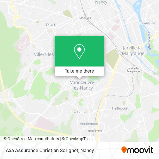 Axa Assurance Christian Sorignet map