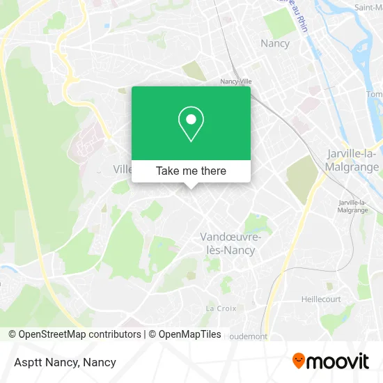 Asptt Nancy map