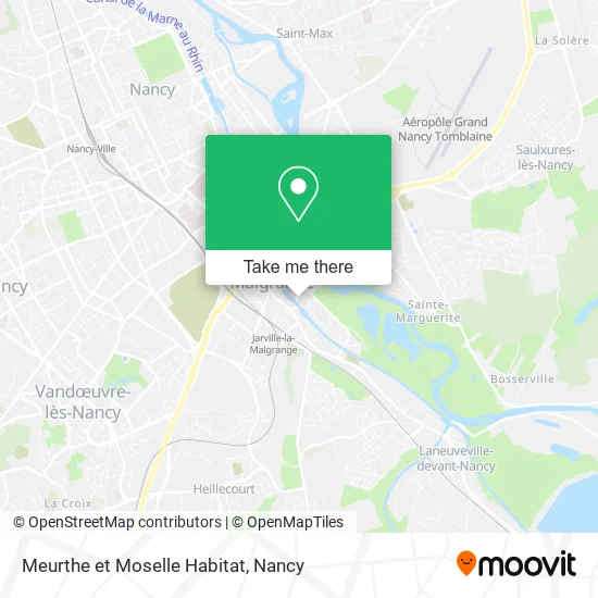 Meurthe et Moselle Habitat map