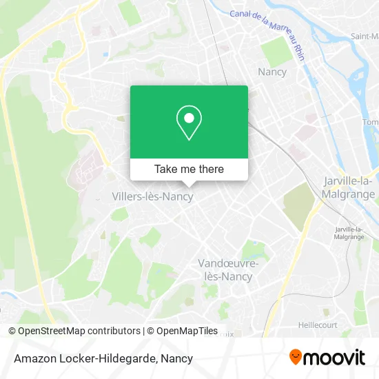 Amazon Locker-Hildegarde map