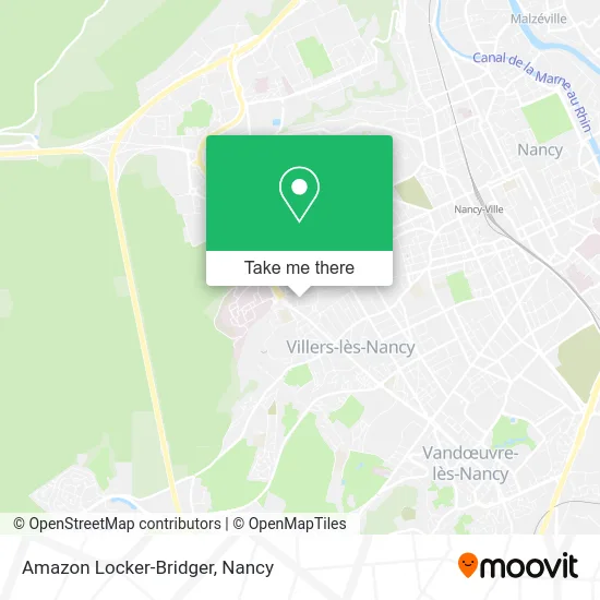Amazon Locker-Bridger map