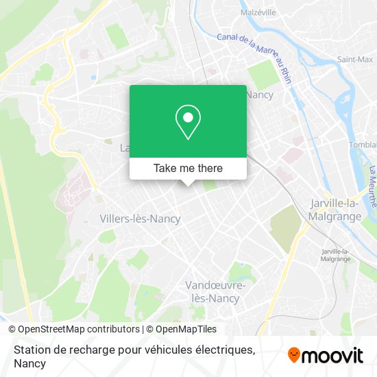 Mapa Station de recharge pour véhicules électriques