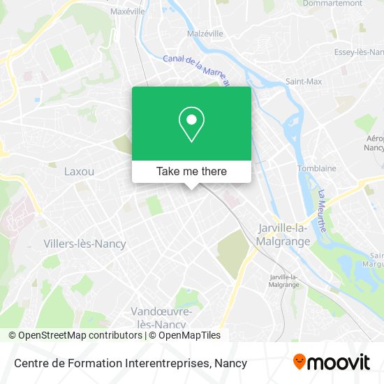 Mapa Centre de Formation Interentreprises