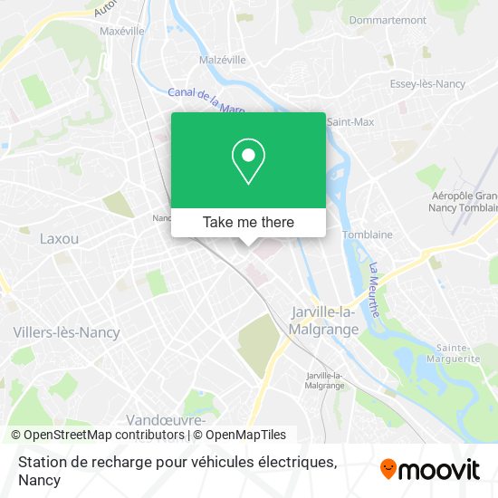 Station de recharge pour véhicules électriques map