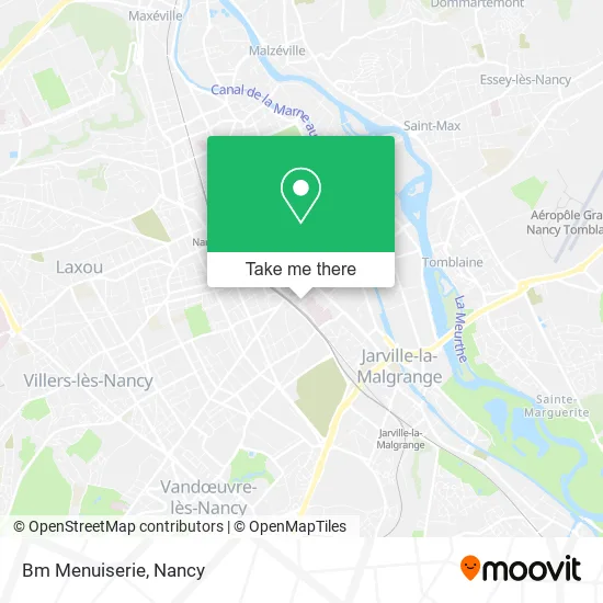 Bm Menuiserie map