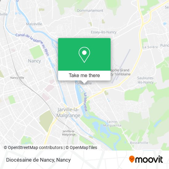 Mapa Diocésaine de Nancy