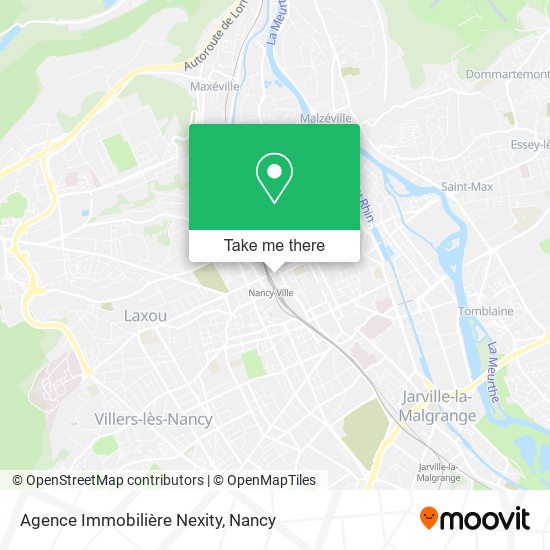 Agence Immobilière Nexity map