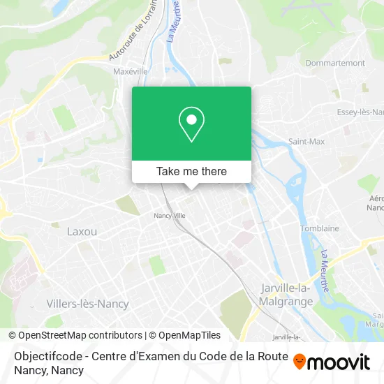 Objectifcode - Centre d'Examen du Code de la Route Nancy map