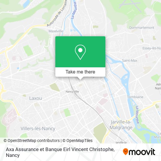 Axa Assurance et Banque Eirl Vincent Christophe map